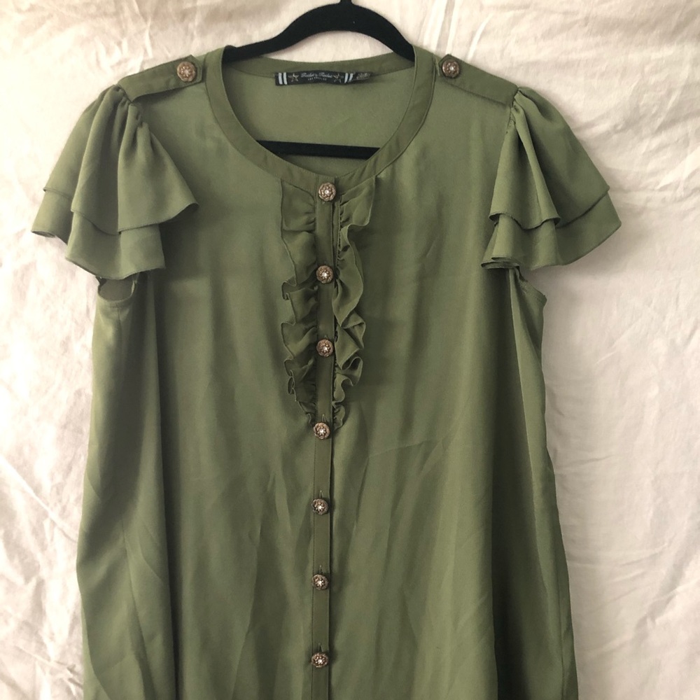 Khaki colored blouse